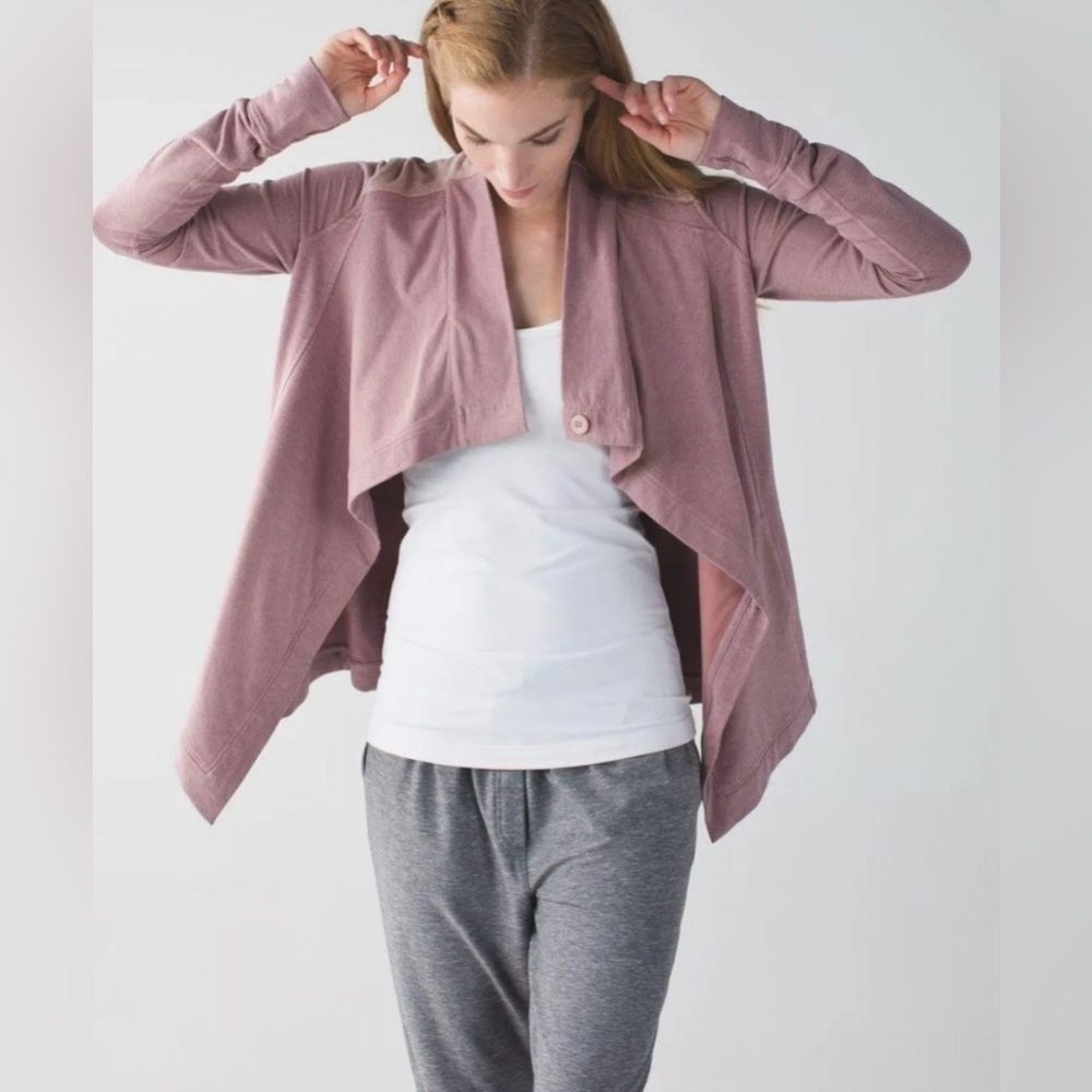 Lululemon Jacket Wrap Size 4 Pink Heathered